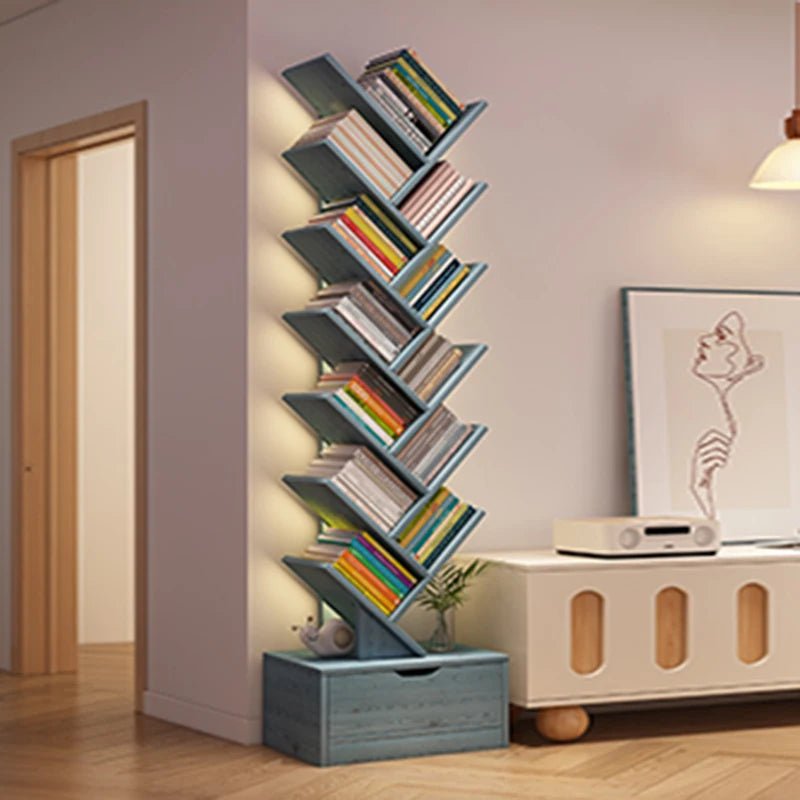 Libreros Bookcases Room Furniture Folding Iron Shelf Desk Organizer Children's Bookcases Large Frame Drawer Scaffale Book - SOLVEYE