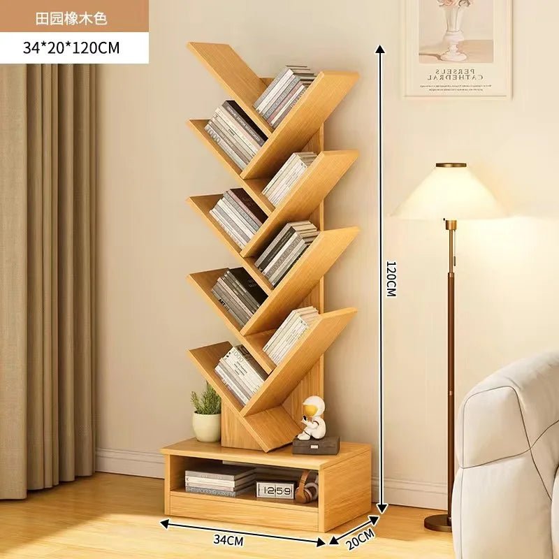 Libreros Bookcases Room Furniture Folding Iron Shelf Desk Organizer Children's Bookcases Large Frame Drawer Scaffale Book - SOLVEYE