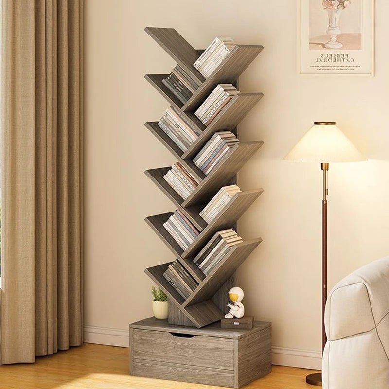 Libreros Bookcases Room Furniture Folding Iron Shelf Desk Organizer Children's Bookcases Large Frame Drawer Scaffale Book - SOLVEYE