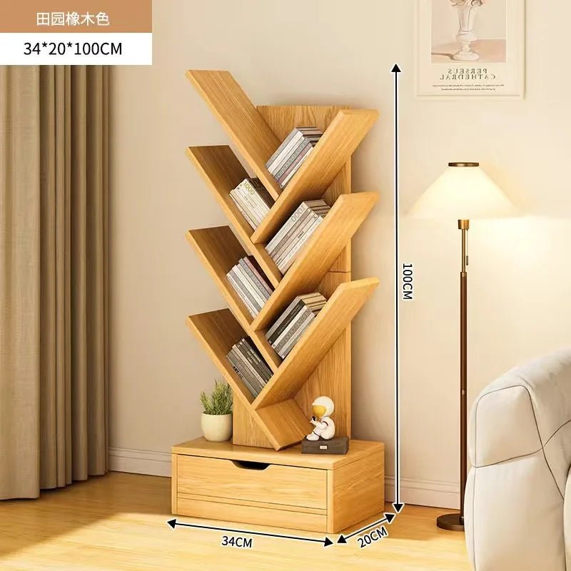 Libreros Bookcases Room Furniture Folding Iron Shelf Desk Organizer Children's Bookcases Large Frame Drawer Scaffale Book - SOLVEYE