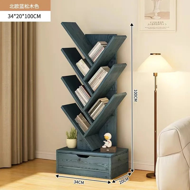 Libreros Bookcases Room Furniture Folding Iron Shelf Desk Organizer Children's Bookcases Large Frame Drawer Scaffale Book - SOLVEYE