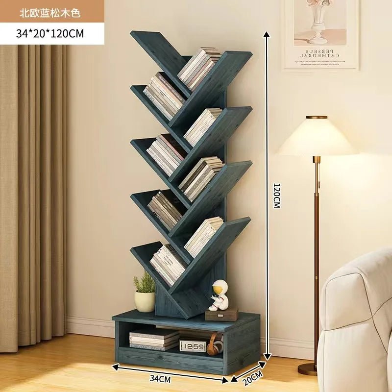 Libreros Bookcases Room Furniture Folding Iron Shelf Desk Organizer Children's Bookcases Large Frame Drawer Scaffale Book - SOLVEYE