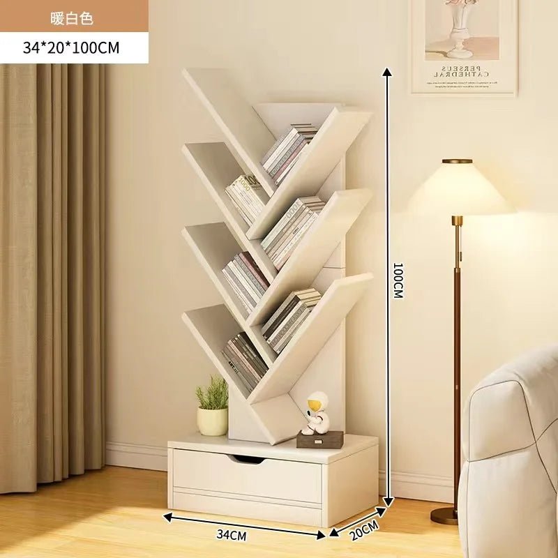 Libreros Bookcases Room Furniture Folding Iron Shelf Desk Organizer Children's Bookcases Large Frame Drawer Scaffale Book - SOLVEYE