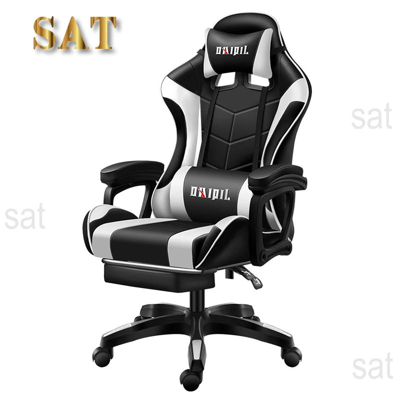 Modern PC Silla Gamer Luxury Swivel Cheap PU Leather Racing Home Computer Office Gaming Chair - SOLVEYE