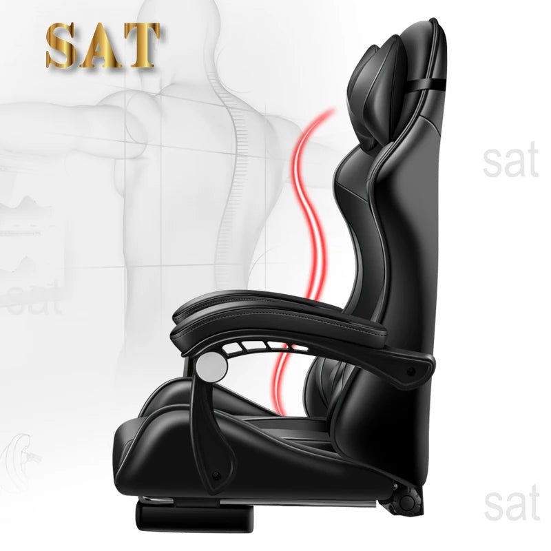 Modern PC Silla Gamer Luxury Swivel Cheap PU Leather Racing Home Computer Office Gaming Chair - SOLVEYE