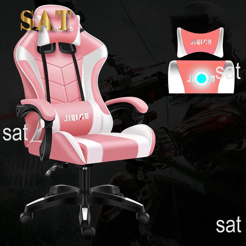 Modern PC Silla Gamer Luxury Swivel Cheap PU Leather Racing Home Computer Office Gaming Chair - SOLVEYE