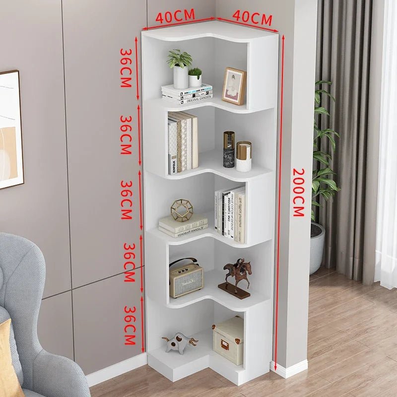 Rotating Bookcase Book Shelves Kids Bookshelf Library Modern Furniture Living Room Magazine Rack Estanteria Industrial Design - SOLVEYE