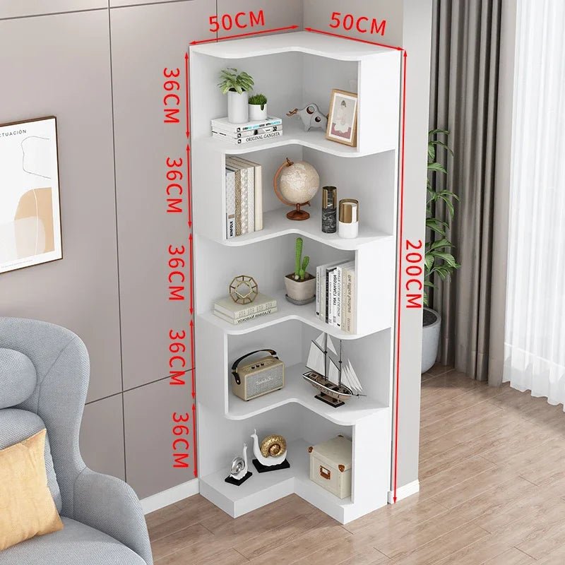 Rotating Bookcase Book Shelves Kids Bookshelf Library Modern Furniture Living Room Magazine Rack Estanteria Industrial Design - SOLVEYE