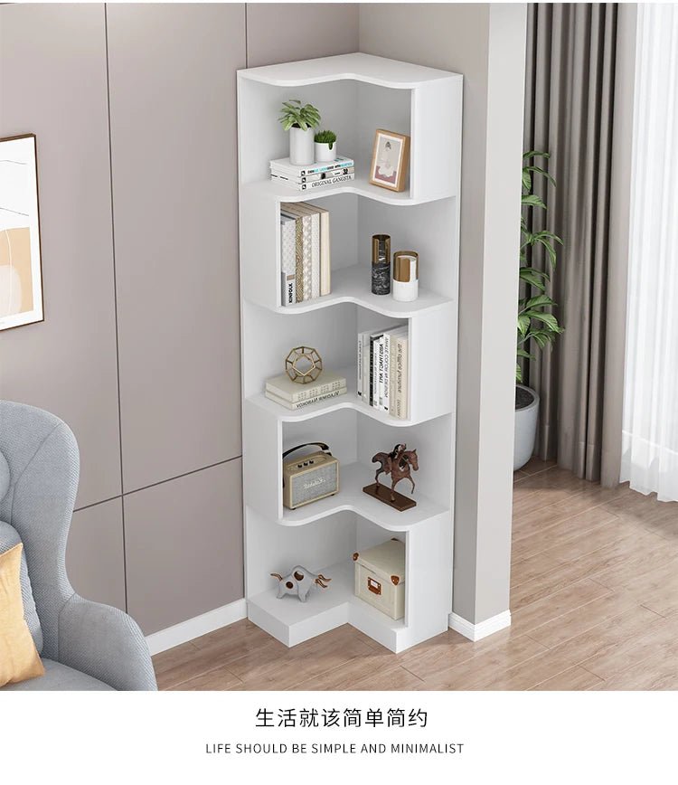 Rotating Bookcase Book Shelves Kids Bookshelf Library Modern Furniture Living Room Magazine Rack Estanteria Industrial Design - SOLVEYE