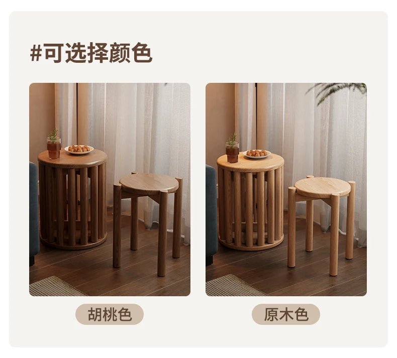 Solid Wood Stool - SOLVEYE